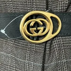 Authentic Gucci vintage belt with gold buckle no dust no box size 95 Gucci | Accessories | Authentic Gucci Vintage Belt With Gold  main image 4
